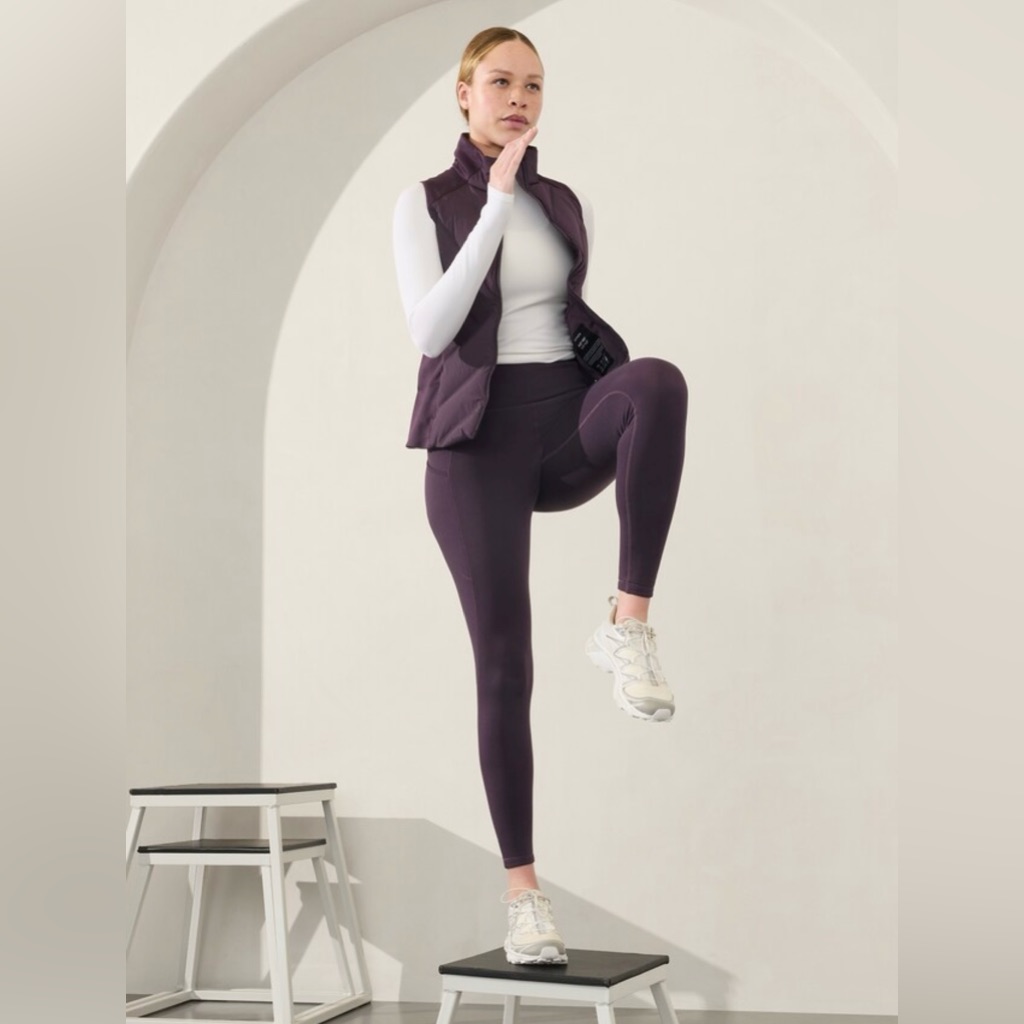 Athleta Altitude Fleece Lined Stash High Rise Legging // Iris